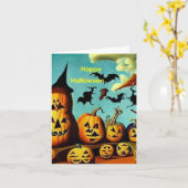 Halloween Kaart 13 (Gele Bloem)