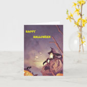 Halloween Kaart 16 (Gele Bloem)