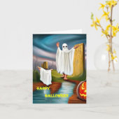 Halloween kaart 2 (Gele Bloem)