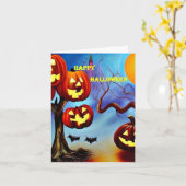 Halloween Kaart 3 (Gele Bloem)