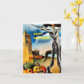 Halloween Kaart 7 (Gele Bloem)