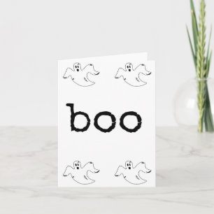 Halloween Kaart, Boo, Geesten, Schattige Kaart