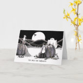 Halloween-kaart: De muizliefdeshalloween Kaart (Gele Bloem)