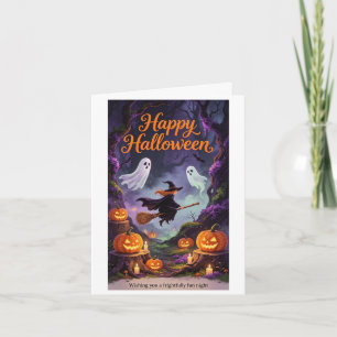 Halloween kaart ideaal voor familie of vrienden