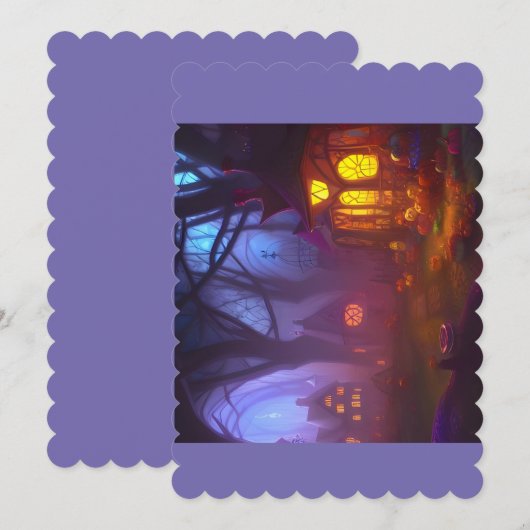 Halloween-kaart Kaart (Voorkant / Achterkant)