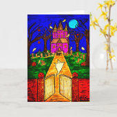 Halloween-kaart Kaart (Gele Bloem)