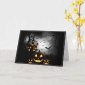 Halloween-kaart Kaart (Gele Bloem)