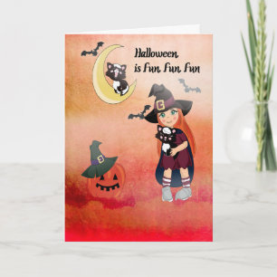 Halloween Kaart voor een jong kind