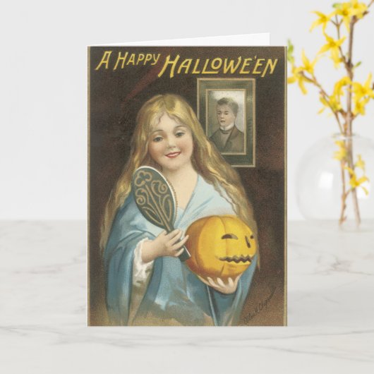 Halloween kaarten (Gele Bloem)