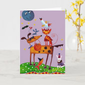 Halloween-kaarten Kaart (Gele Bloem)