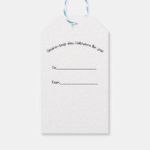 Halloween Kabouter Cadeau Label Cadeaulabel (Achterkant)