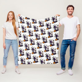 Halloween-kabouter fleece deken
