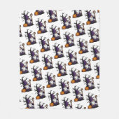 Halloween-kabouter fleece deken (Voorkant)