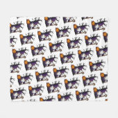 Halloween-kabouter fleece deken (Voorkant (Horizontaal))