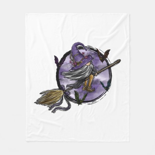 Halloween Kabouter Fleece Deken (Voorkant)