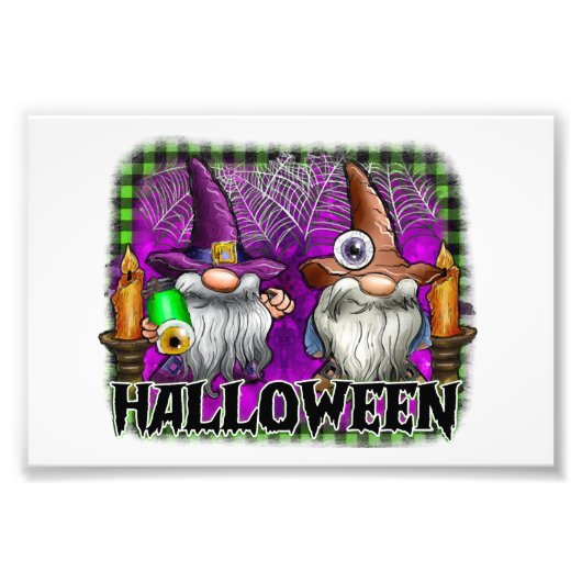Halloween Kabouter Foto Afdruk (Voorkant)