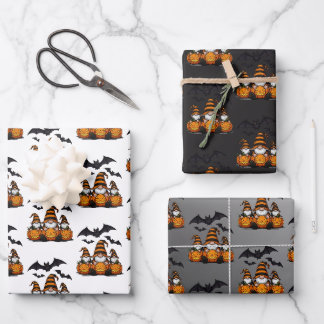 Halloween-kabouter Inpakpapier Vlakke Vellen Set v