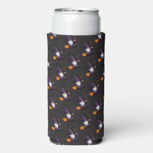 Halloween-kabouter Koozie (Seltzer Achterkant)