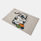 Halloween Kabouter Mummie Deurmat (Schuin)