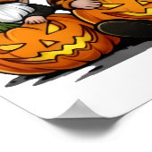 Halloween Kabouterposter Poster (Hoek)