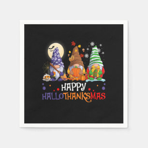 Halloween Kabouters Happy HalloThanksMas Thanksgiv Servet