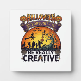 Halloween Kans Wees Echt Creatief Heks Boom Fotoplaat
