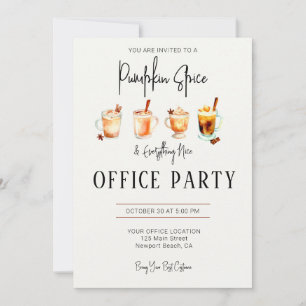 Halloween Kantoor Party Elegant Pompoen Spice Nice Kaart