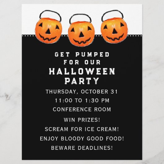 Halloween Kantoor Party Flyer (Voorkant)