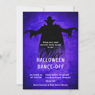 Halloween Kantoor Party Zakelijk Bedrijf Dracula Kaart