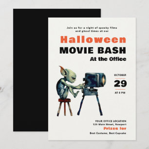 Halloween Kantoor Party Zakelijke Film Bash Gremli Kaart