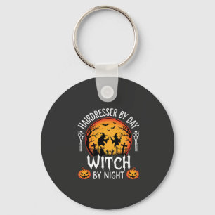 Halloween Kapper overdag Heks 's nachts Sleutelhanger