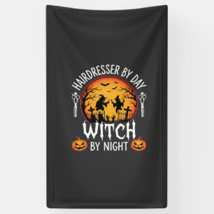 Halloween Kapper Overdag Heks 's Nachts Spandoek