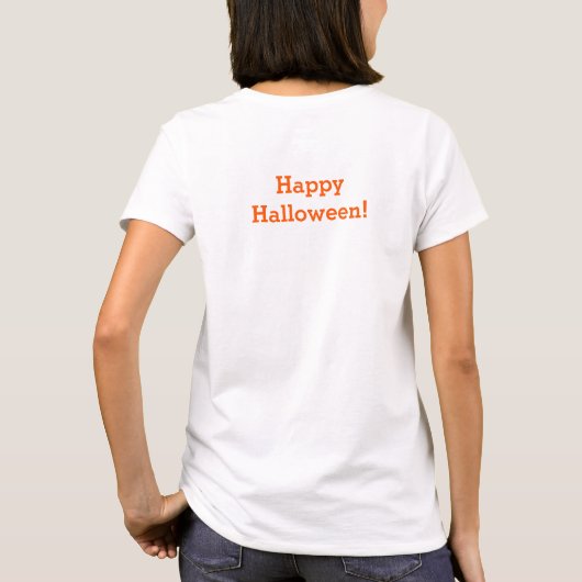 Halloween Kasteel Vleermuizen Vrouwen Basic T-shir T-shirt (Achterkant)
