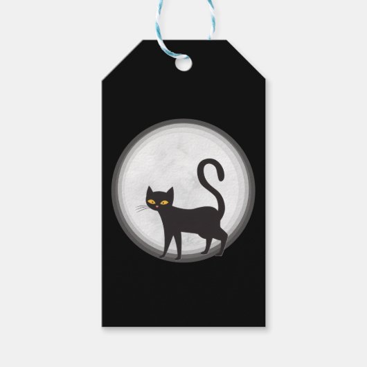 halloween kat cadeaulabel (Voorkant)