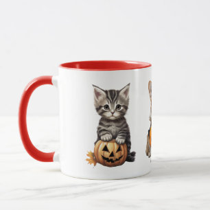 Halloween Kat en Hond" Schattigee Herfst Mok