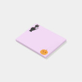 Halloween Kat en Pompoen Post-it® Notes (Schuin)