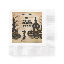 Halloween kat en spookhuis