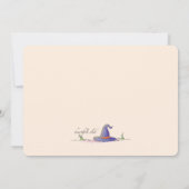 Halloween Kat Fotouitnodiging Kaart (Achterkant)