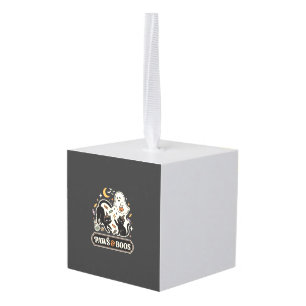 Halloween Kat Geest Magie Kubus Ornament