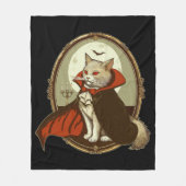 Halloween Kat, Graaf Catula Fleece Deken (Voorkant)