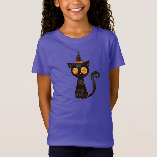 Halloween/kat/herfst /whimsical t-shirt (Voorkant)