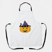 Halloween kat in pompoen - Schattigee zwarte kitte Schort (Voorkant)
