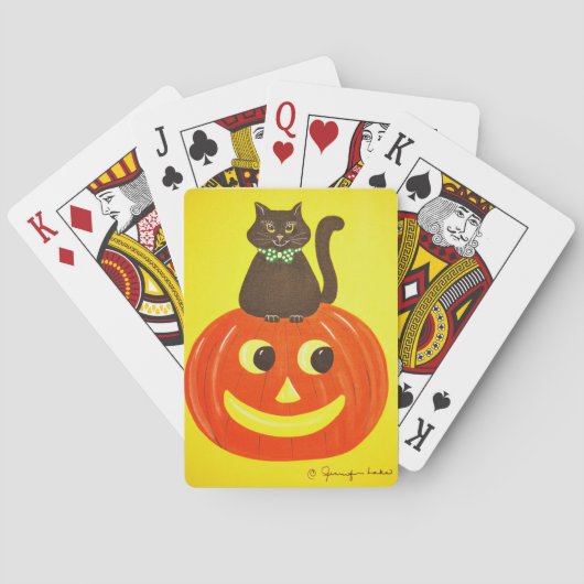 Halloween Kat Kat Speelkaarten (Achterkant)