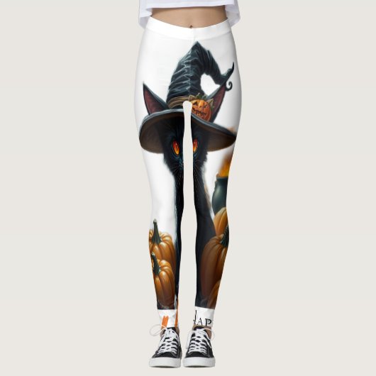 Halloween Kat Leggings (Voorkant)