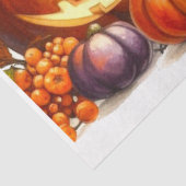 Halloween Kat met Pompoenen Decoupage Vloeipapier Tissuepapier (Detail)