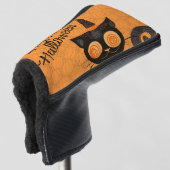 Halloween/kat/pompoen/herfst Golfheadcover (3/4 voorkant)