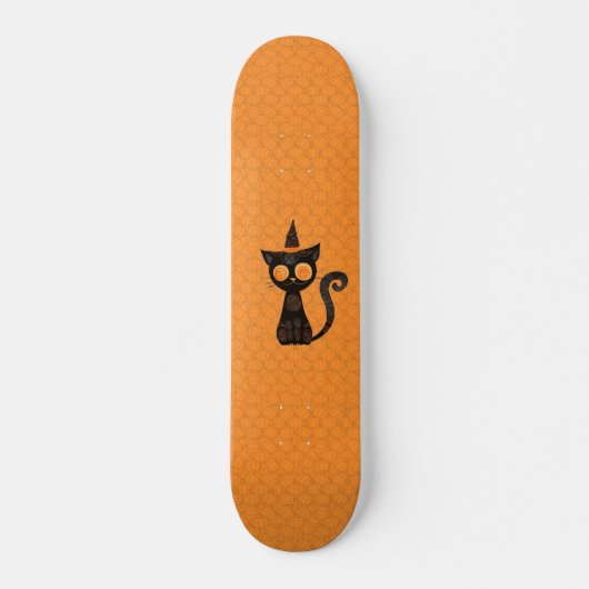 Halloween/kat/pompoen/herfst Skateboard (Voorkant)