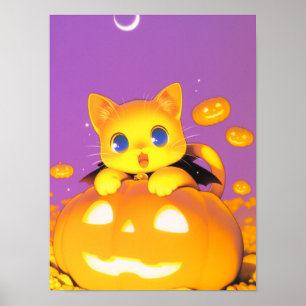 Halloween Kat Poster