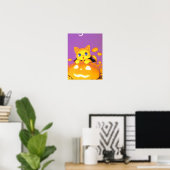 Halloween Kat Poster (Thuiskantoor)