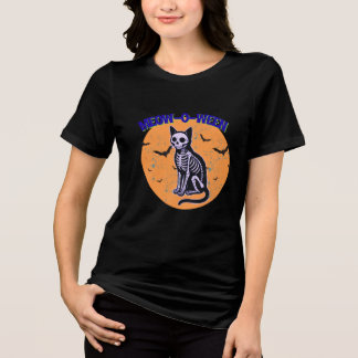 Halloween kat Tri-Blend shirt